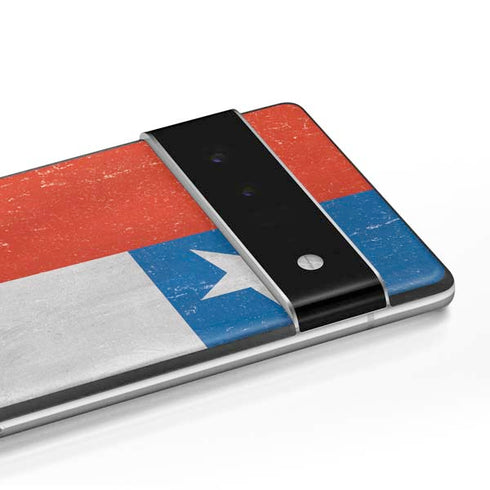 Chile Flag Distressed Google Pixel 6 Skin